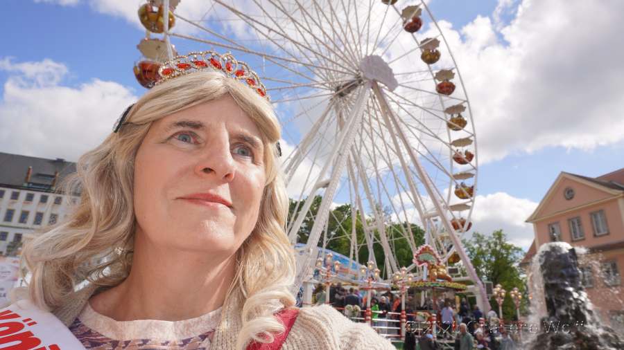 Charlene am Riesenrad